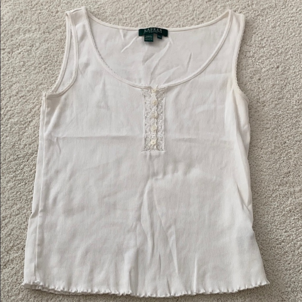 White Lace Tank